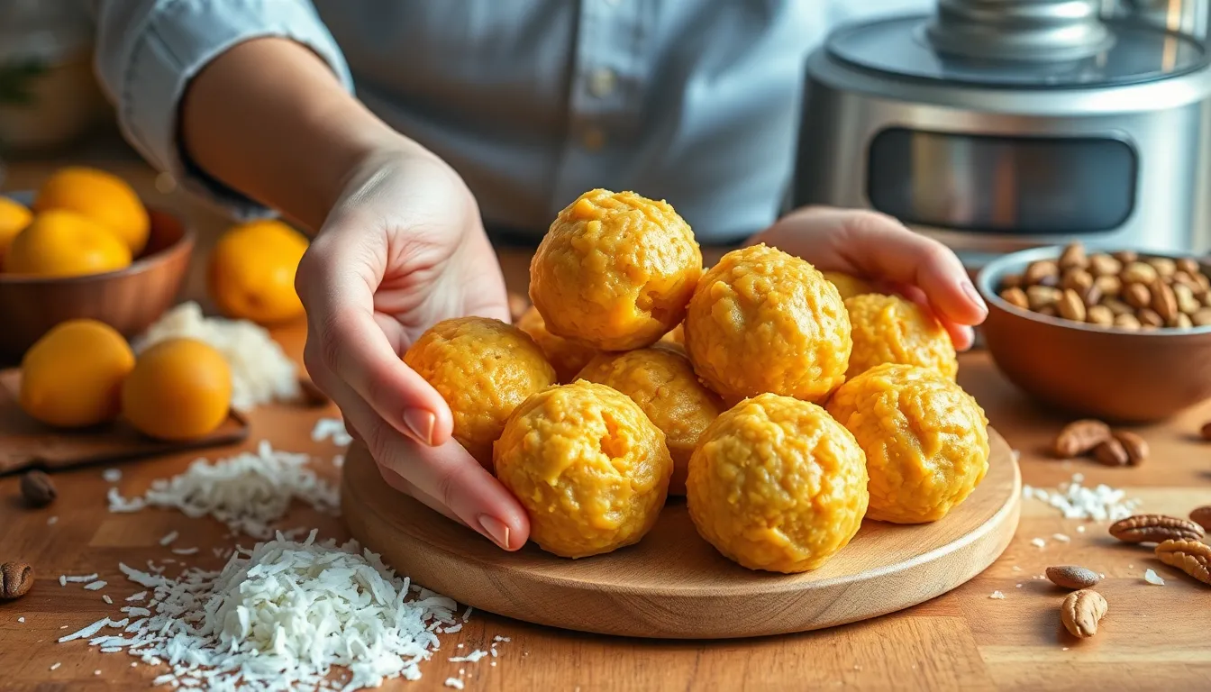 Easy No-Bake Apricot Balls Recipe: Healthy 5-Ingredient Sweet Treats 4 Easy No-Bake Apricot Balls Recipe: Healthy 5-Ingredient Sweet Treats 3