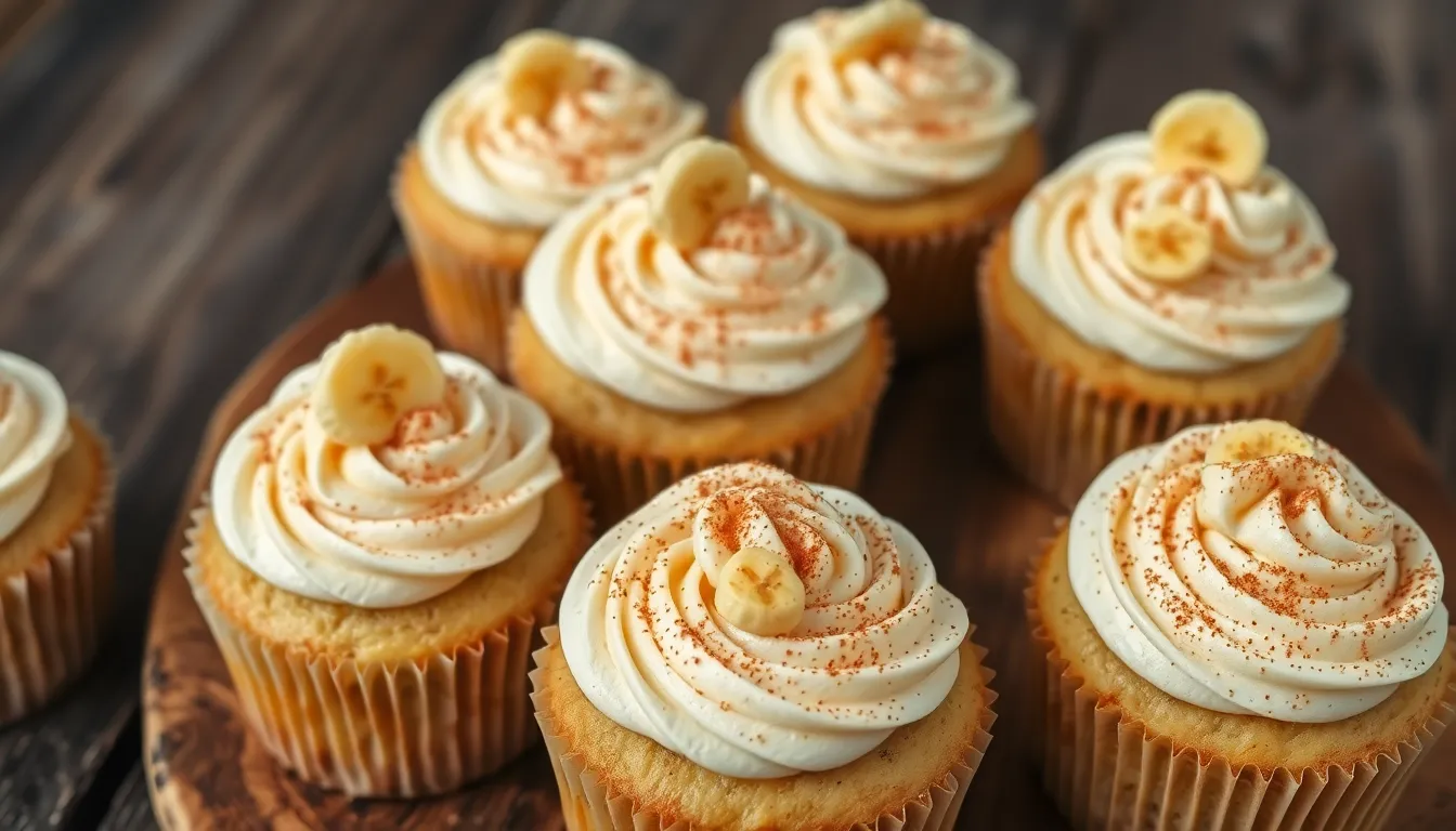 Easy Banana Cupcakes Recipe: Moist & Fluffy Using Overripe Bananas 4 Easy Banana Cupcakes Recipe: Moist & Fluffy Using Overripe Bananas 3