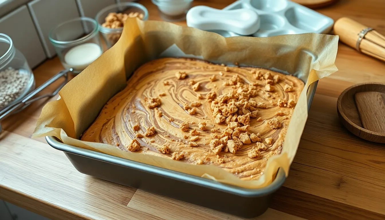Easy Biscoff Blondies Recipe: Chewy, Caramelized Cookie Butter Brownies 4 Easy Biscoff Blondies Recipe: Chewy, Caramelized Cookie Butter Brownies 3