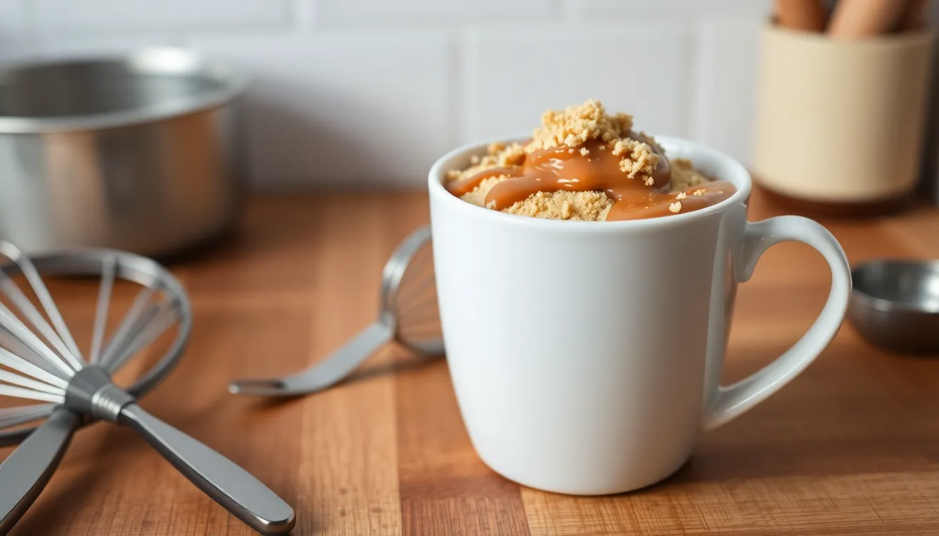 Easy 2-Minute Biscoff Mug Cake Recipe (Single Serving Dessert!) 3