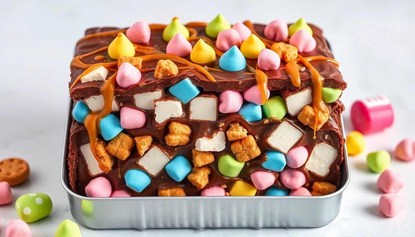 Easy Biscoff Rocky Road Recipe: No-Bake Dessert with Cookie Butter & Marshmallows 4 Easy Biscoff Rocky Road Recipe: No-Bake Dessert with Cookie Butter & Marshmallows 3