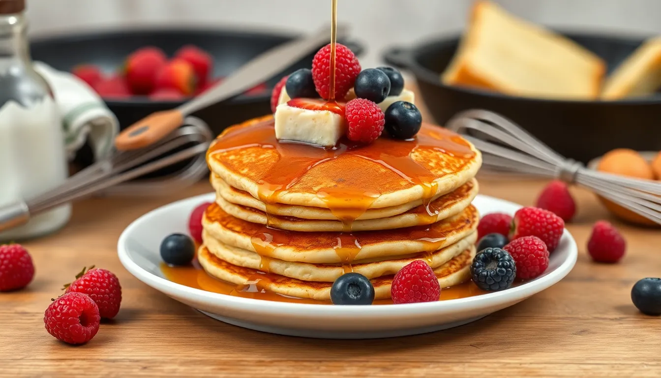 Perfect Fluffy Buttermilk Pancakes Recipe (Restaurant-Quality Results Every Time!) 4 Perfect Fluffy Buttermilk Pancakes Recipe (Restaurant-Quality Results Every Time!) 3
