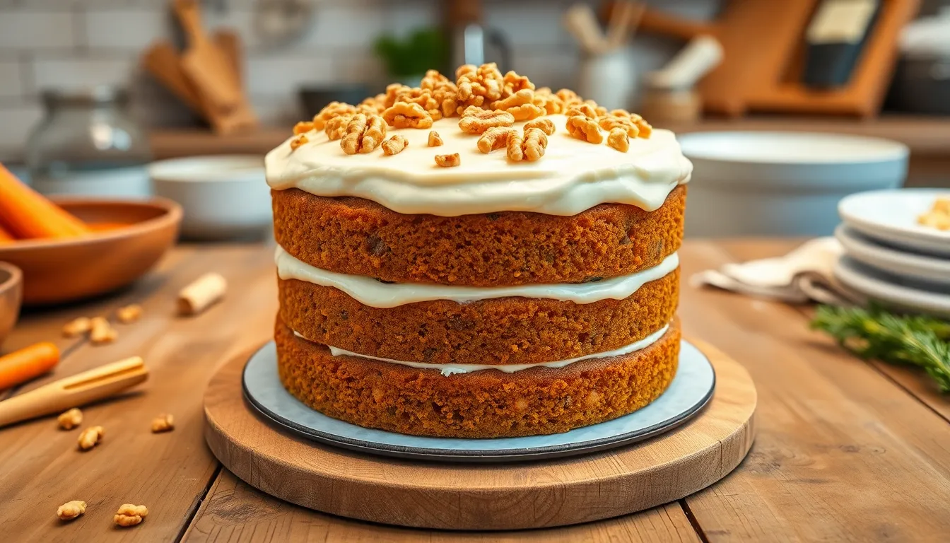 Easy Homemade Carrot Cake Recipe: Moist, Spiced & Bakery-Quality Results 4 Easy Homemade Carrot Cake Recipe: Moist, Spiced & Bakery-Quality Results 3