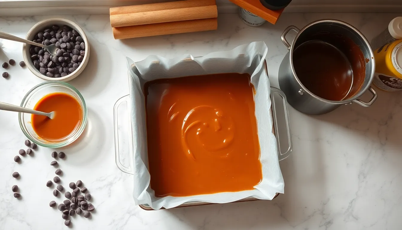 Easy Chocolate Caramel Fudge Recipe: Perfect 3-Layer Homemade Holiday Treat 4 Easy Chocolate Caramel Fudge Recipe: Perfect 3-Layer Homemade Holiday Treat 3