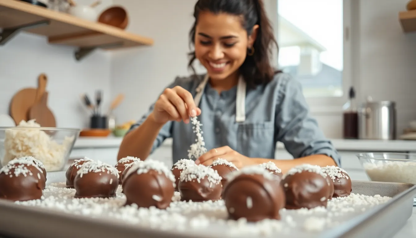 Easy Chocolate Coconut Truffles Recipe (No-Bake + Make-Ahead Tips!) 4 Easy Chocolate Coconut Truffles Recipe (No-Bake + Make-Ahead Tips!) 3