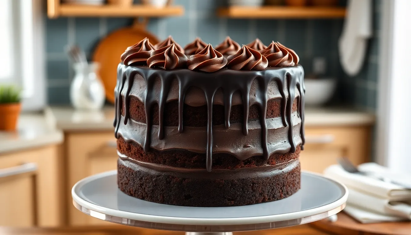 Ultimate Chocolate Fudge Layer Cake Recipe: Moist, Rich & Irresistible 4 Ultimate Chocolate Fudge Layer Cake Recipe: Moist, Rich & Irresistible 3