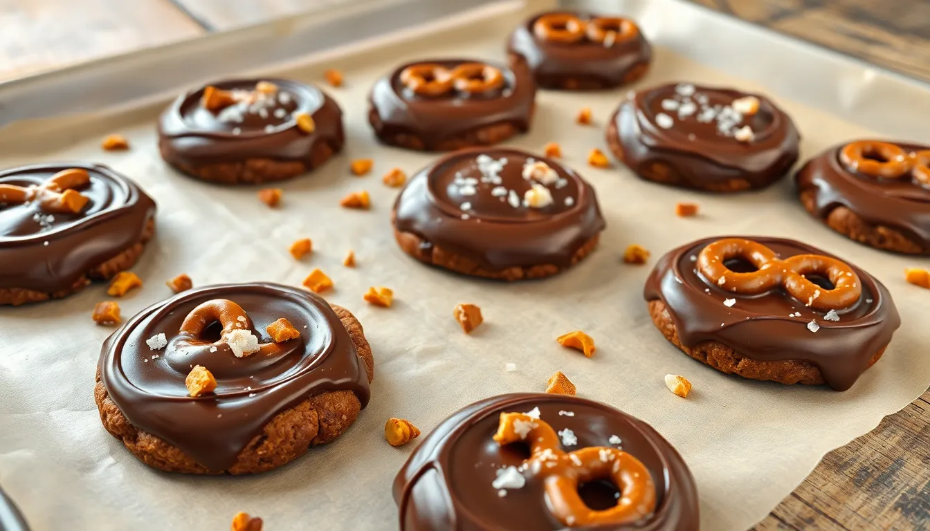 Easy Chocolate Pretzel Cookies Recipe: Sweet & Salty Perfection in Every Bite 4 Easy Chocolate Pretzel Cookies Recipe: Sweet & Salty Perfection in Every Bite 3