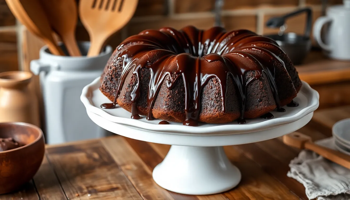 Moist Chocolate Sour Cream Bundt Cake Recipe (Restaurant-Quality Results!) 3