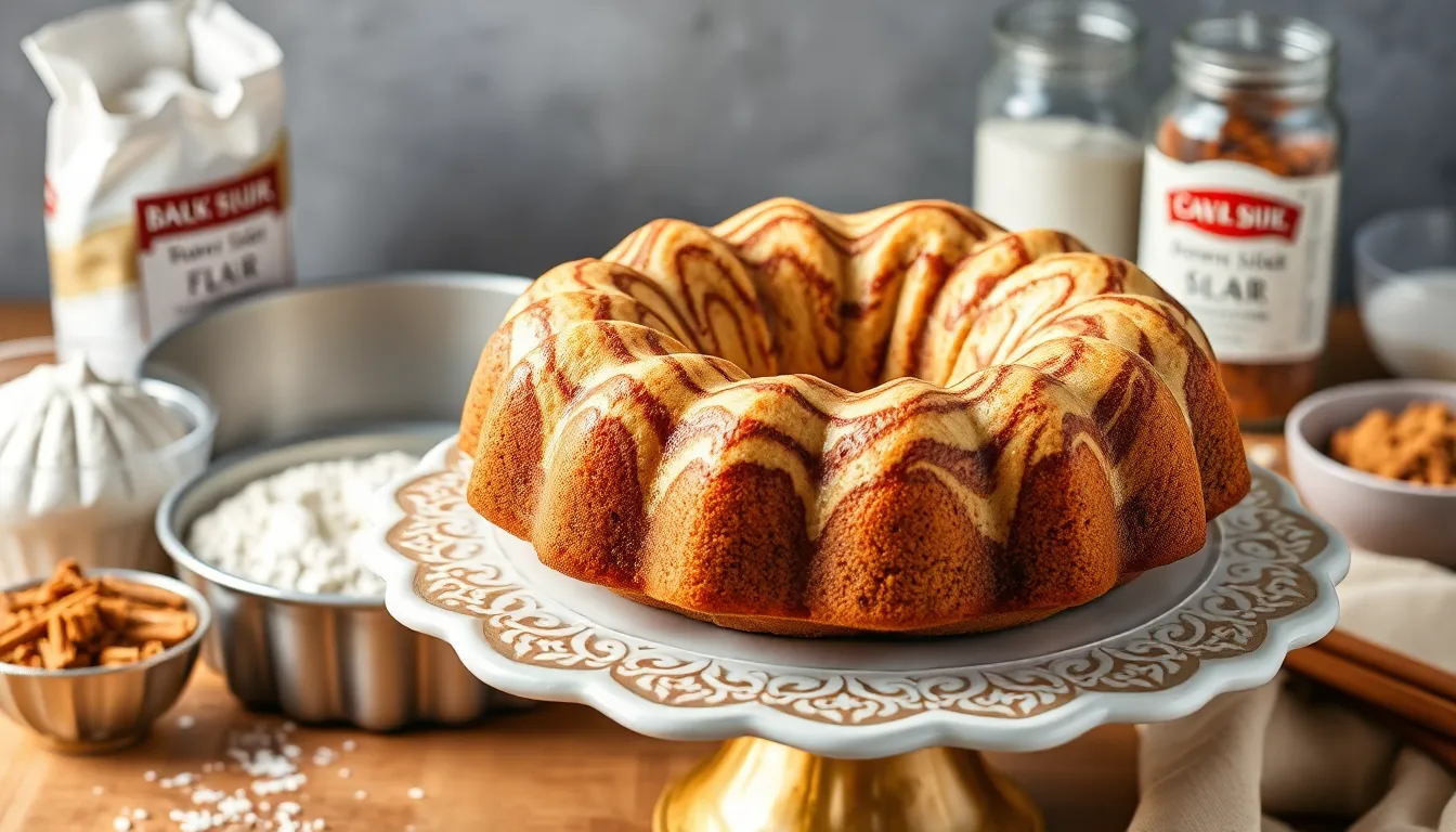 Easy Cinnamon Swirl Bundt Cake Recipe (Moist & Perfect Every Time!) 4 Easy Cinnamon Swirl Bundt Cake Recipe (Moist & Perfect Every Time!) 3