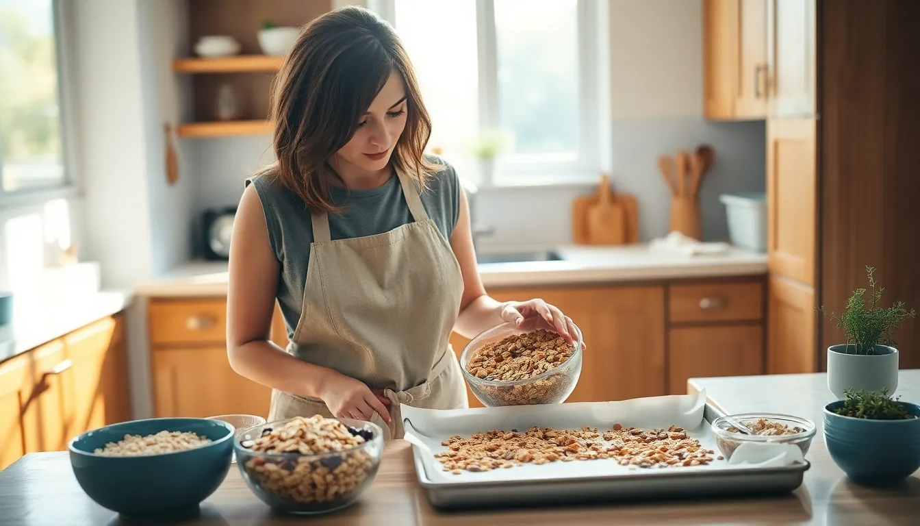 Easy Homemade Granola Recipe: 30-Minute Crunchy Breakfast in 6 Simple Steps 4 Easy Homemade Granola Recipe: 30-Minute Crunchy Breakfast in 6 Simple Steps 3