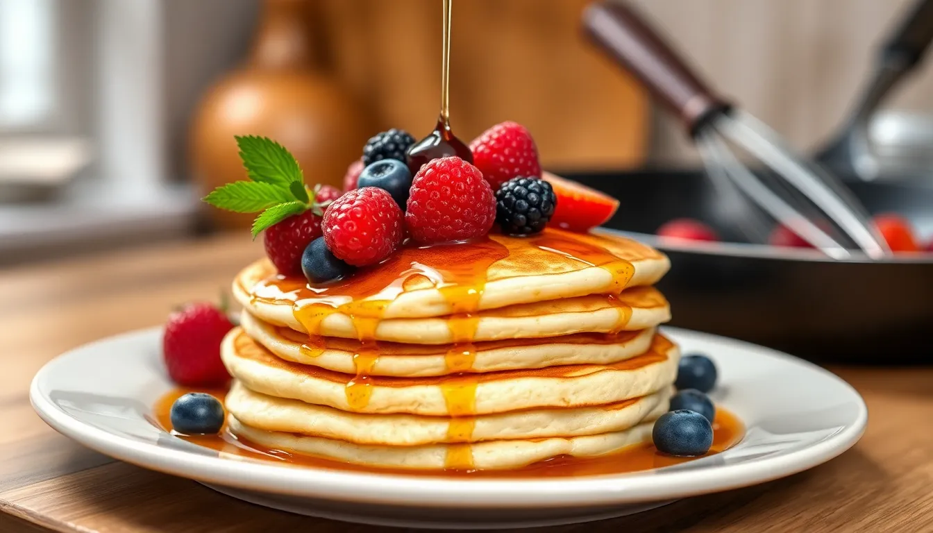 Perfect Fluffy American Pancakes Recipe (Easy + From Scratch!) 4 Perfect Fluffy American Pancakes Recipe (Easy + From Scratch!) 3