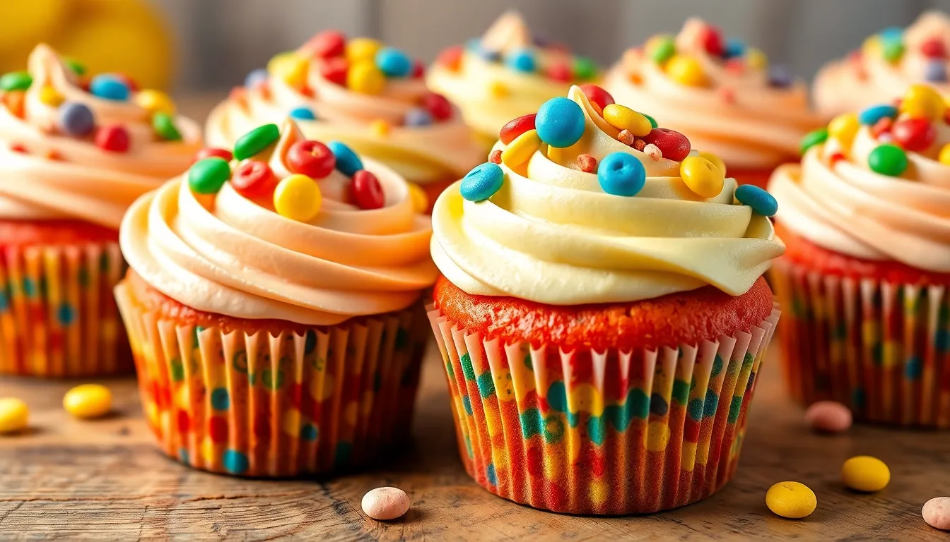 Easy Fruity Pebble Cupcakes Recipe - Nostalgic Treats Kids & Adults Love 3