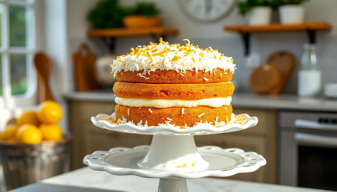 Easy Lemon Coconut Cake Recipe: Moist, Fluffy & Irresistibly Delicious 3