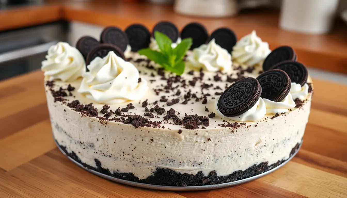 Easy No Bake Oreo Cheesecake Recipe (Ready in 20 Minutes!) 4 Easy No Bake Oreo Cheesecake Recipe (Ready in 20 Minutes!) 3