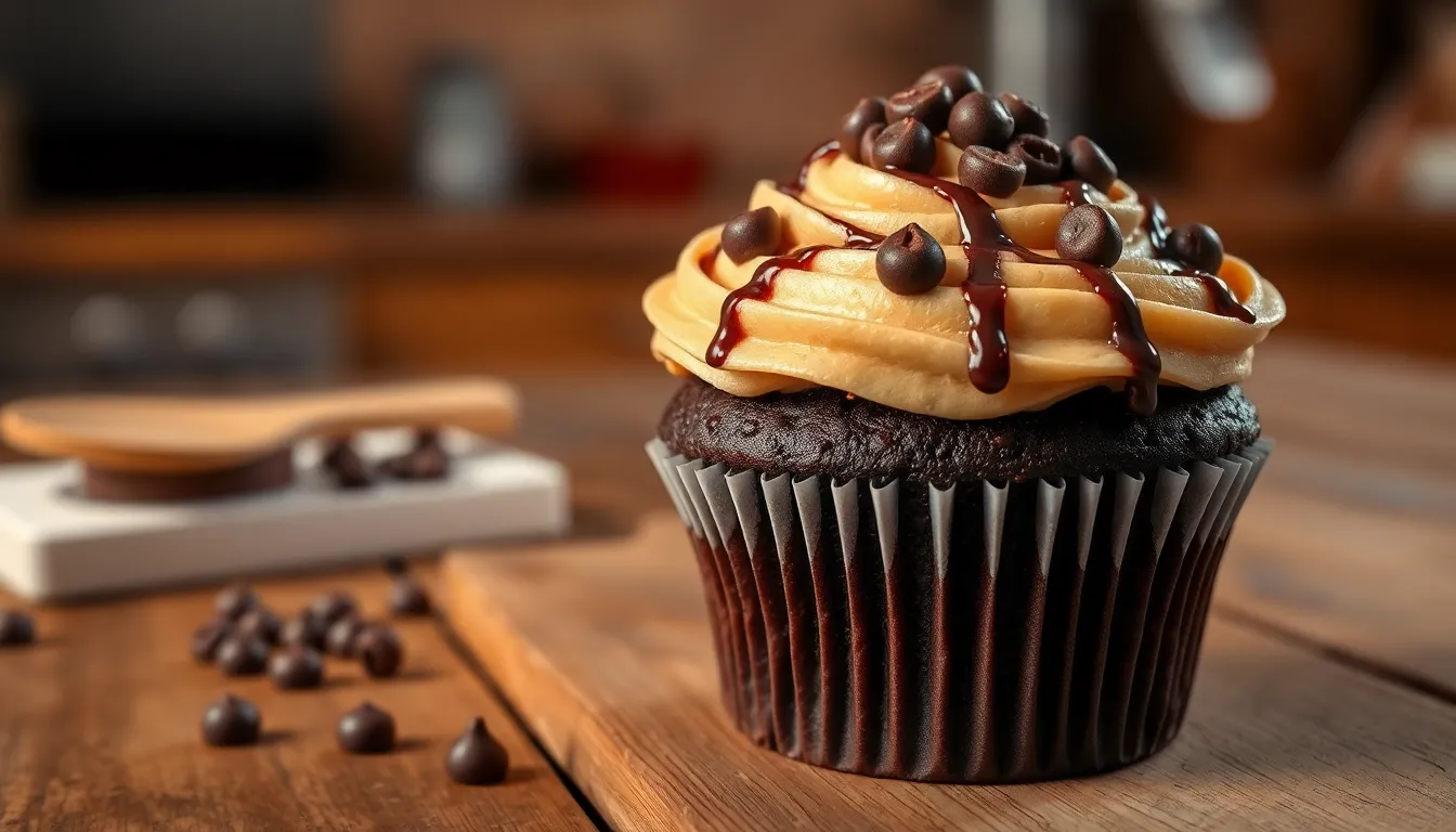 Perfect Peanut Butter Chocolate Cupcakes Recipe (Easy & Decadent!) 4 Perfect Peanut Butter Chocolate Cupcakes Recipe (Easy & Decadent!) 3