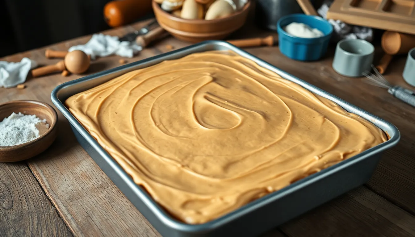Easy Peanut Butter Sheet Cake Recipe - Moist, Rich & Perfect for Crowds 4 Easy Peanut Butter Sheet Cake Recipe - Moist, Rich & Perfect for Crowds 3