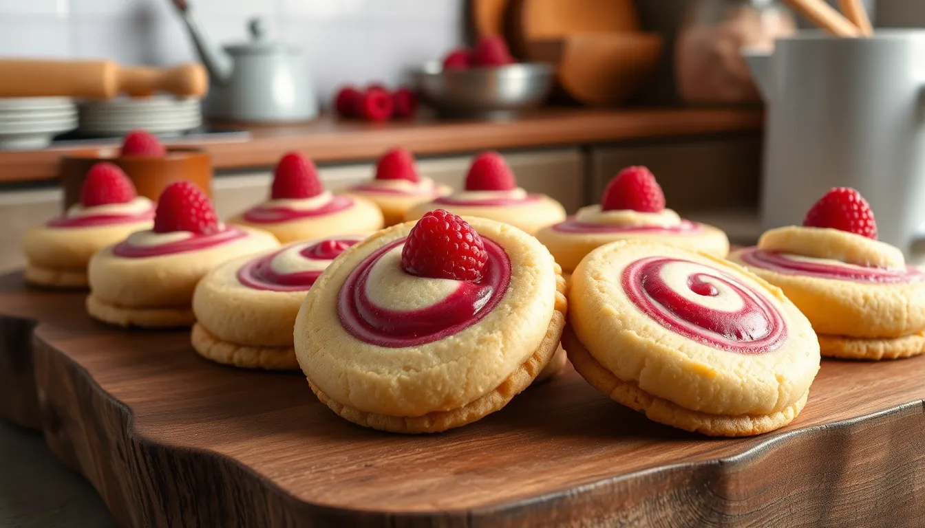 Easy Raspberry Cheesecake Cookies Recipe - Soft, Creamy & Irresistible 4 Easy Raspberry Cheesecake Cookies Recipe - Soft, Creamy & Irresistible 3