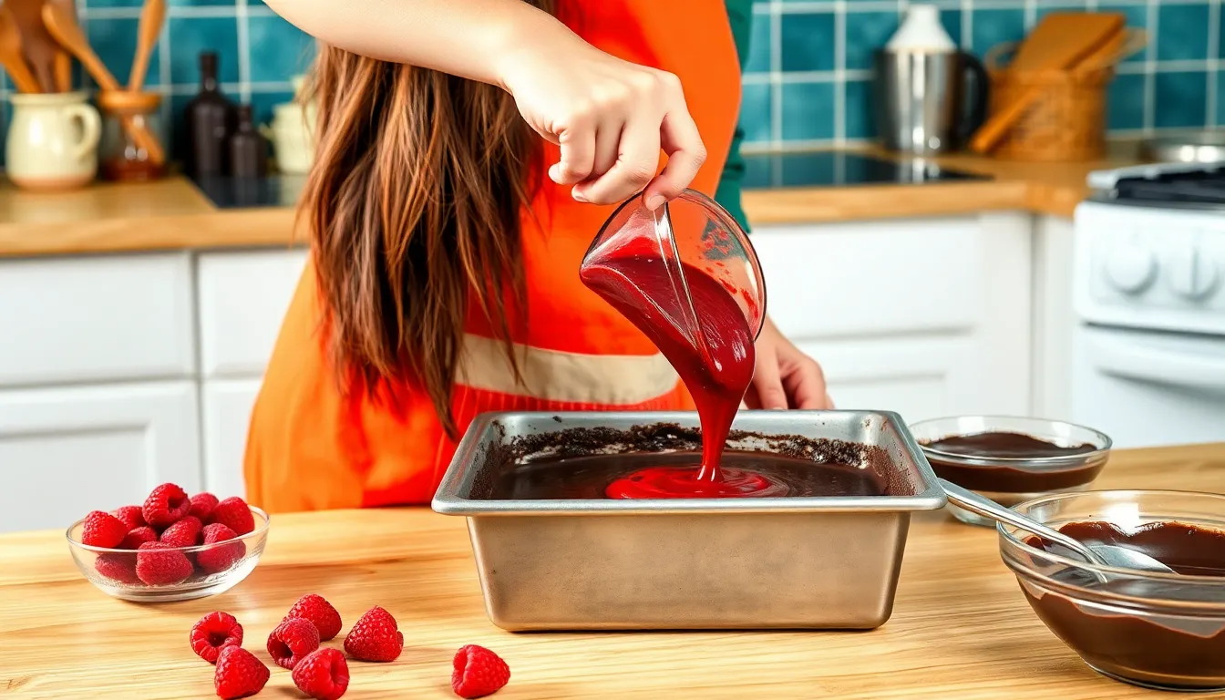 Easy Raspberry Chocolate Brownies Recipe - Fudgy & Irresistible 4 Easy Raspberry Chocolate Brownies Recipe - Fudgy & Irresistible 3