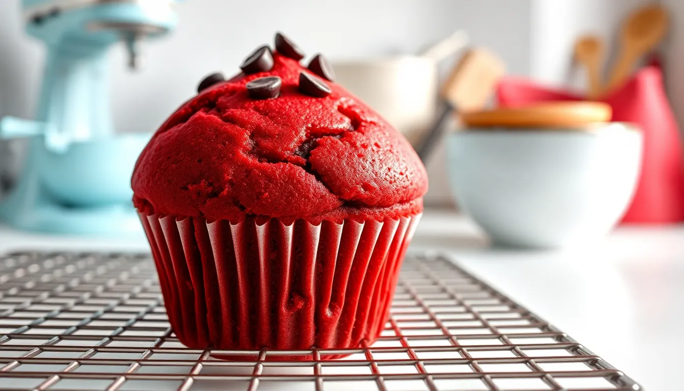 Easy Red Velvet Muffins Recipe: Bakery-Style with Cream Cheese Frosting 4 Easy Red Velvet Muffins Recipe: Bakery-Style with Cream Cheese Frosting 3