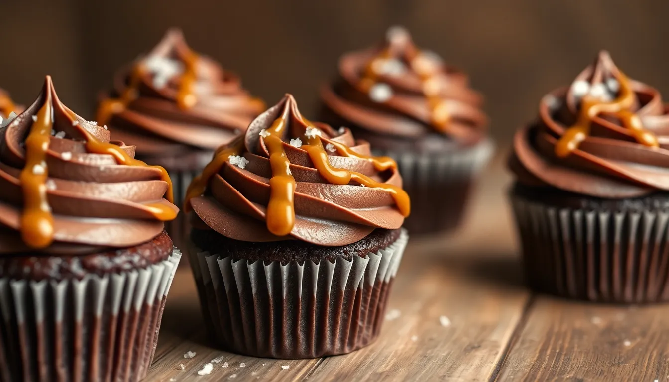 Salted Caramel Chocolate Cupcakes Recipe: Rich, Moist & Irresistibly Sweet 4 Salted Caramel Chocolate Cupcakes Recipe: Rich, Moist & Irresistibly Sweet 3