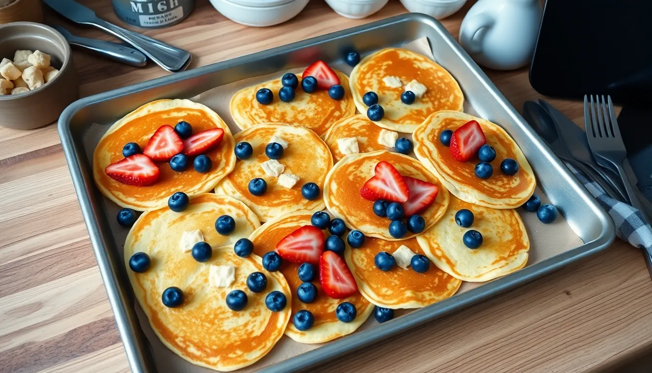 Easy Sheet Pan Pancakes Recipe - Perfect for Feeding a Crowd 4 Easy Sheet Pan Pancakes Recipe - Perfect for Feeding a Crowd 3