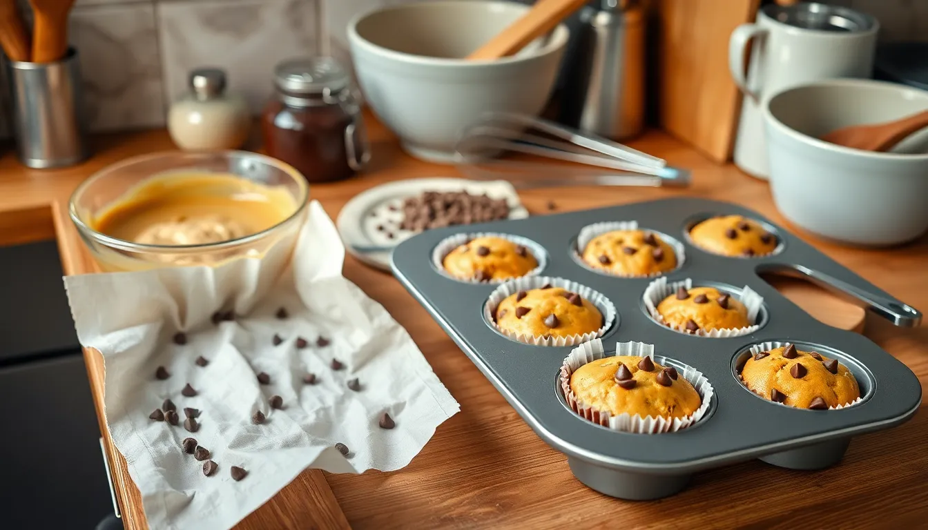 Small Batch Chocolate Chip Muffins Recipe (Just 6 Perfect Muffins!) 4 Small Batch Chocolate Chip Muffins Recipe (Just 6 Perfect Muffins!) 3