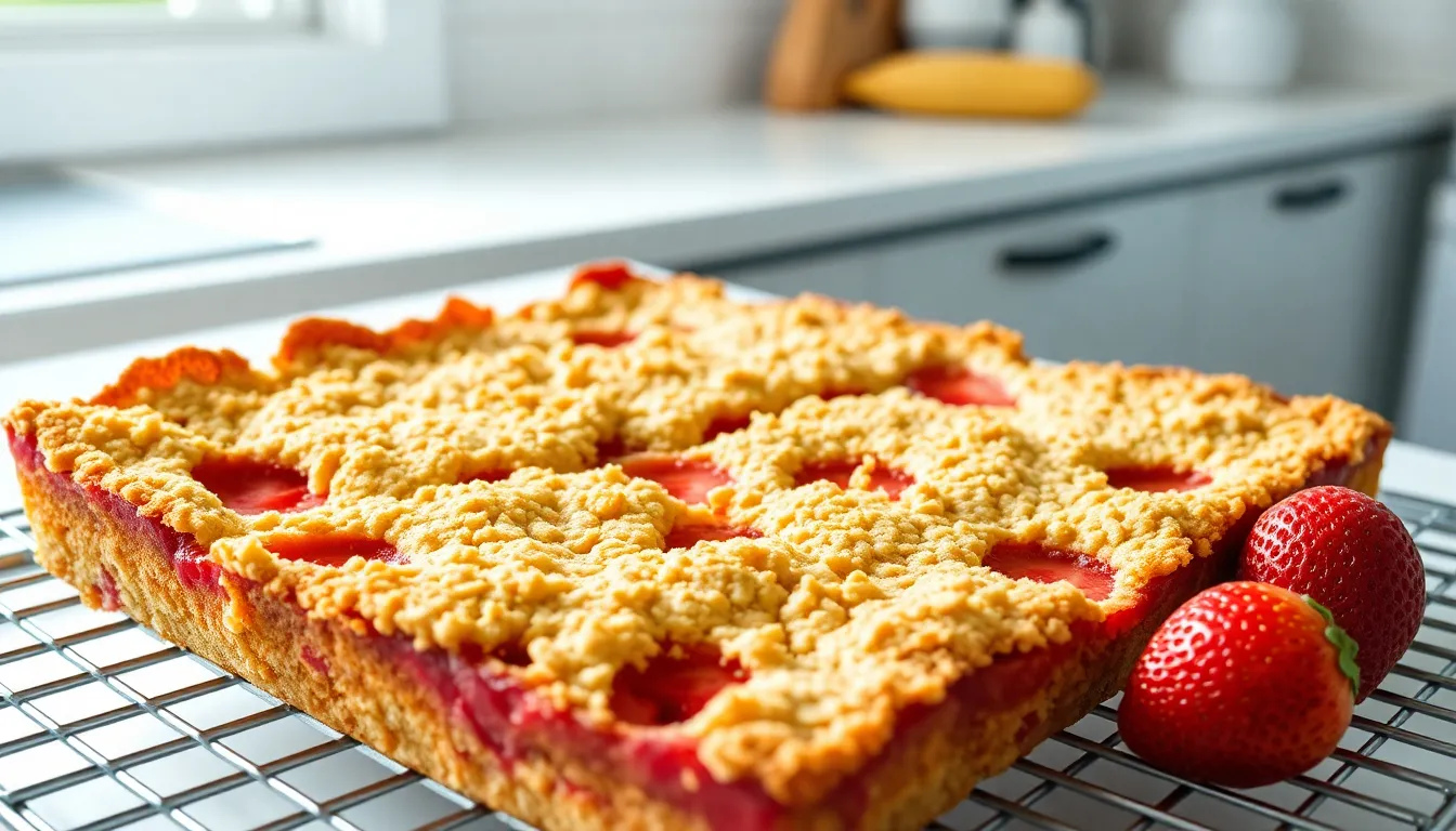 Easy Strawberry Bars Recipe: Perfect Summer Dessert with Buttery Crust & Sweet Filling 4 Easy Strawberry Bars Recipe: Perfect Summer Dessert with Buttery Crust & Sweet Filling 3