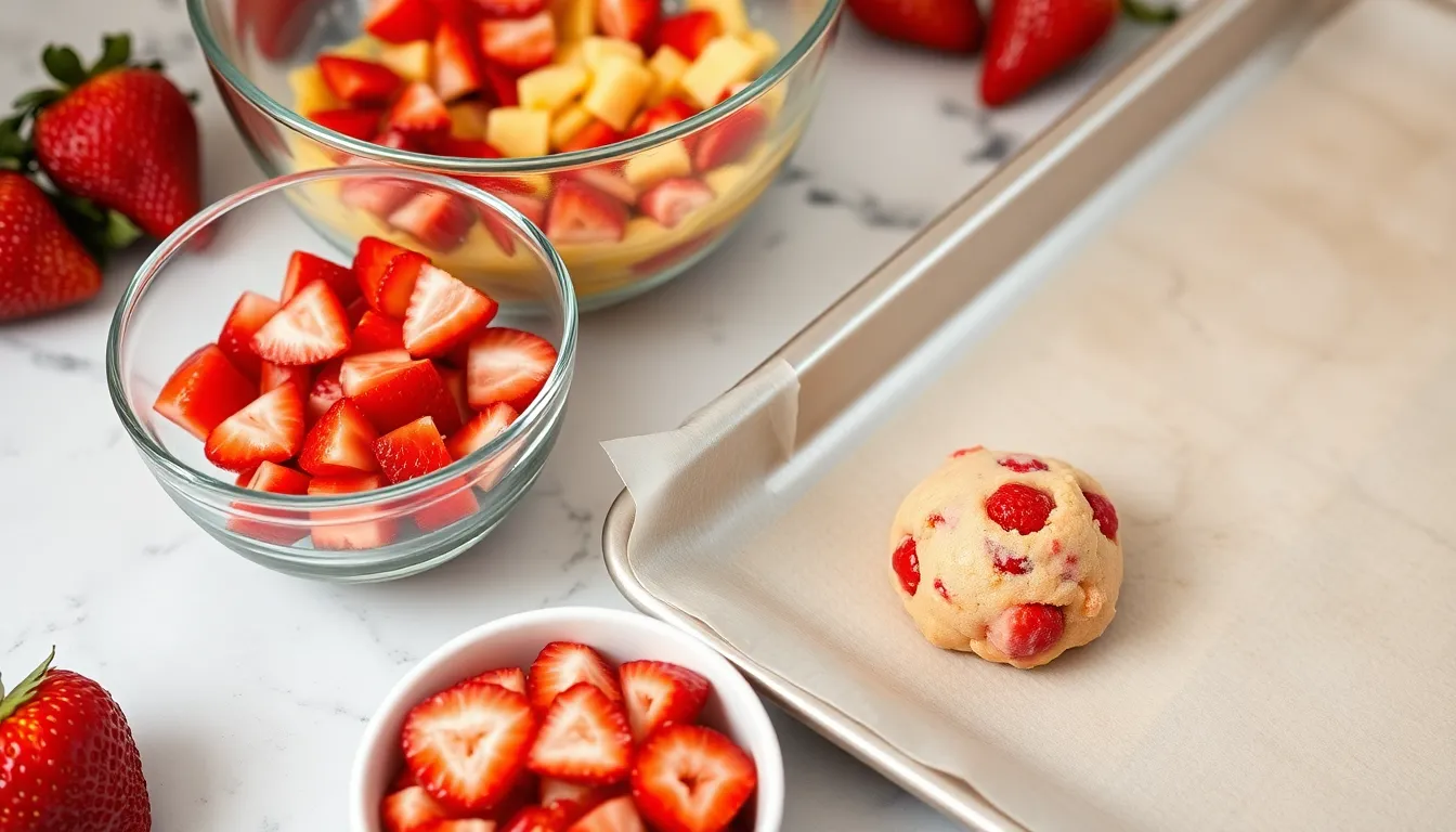 Soft & Chewy Strawberry Cookies Recipe (Fresh Summer Flavor!) 4 Soft & Chewy Strawberry Cookies Recipe (Fresh Summer Flavor!) 3