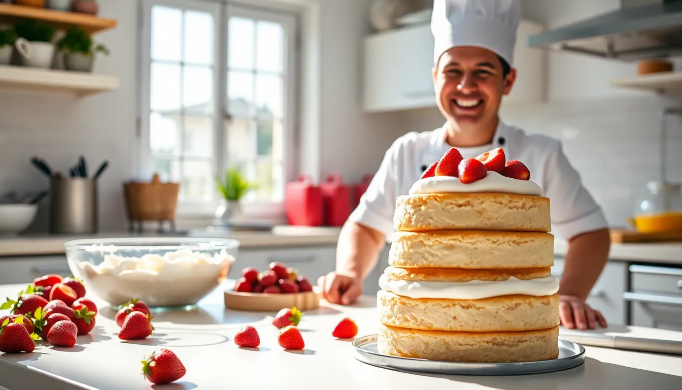 Easy Strawberry Cream Cake Recipe: Perfect Spring Dessert (Step-by-Step Guide) 4 Easy Strawberry Cream Cake Recipe: Perfect Spring Dessert (Step-by-Step Guide) 3