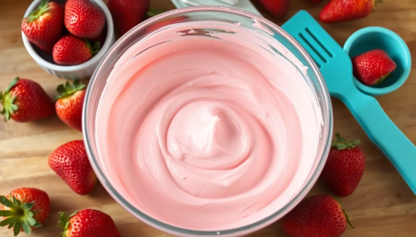Perfect Strawberry Cream Cheese Frosting Recipe (Bakery-Quality Results!) 4 Perfect Strawberry Cream Cheese Frosting Recipe (Bakery-Quality Results!) 3