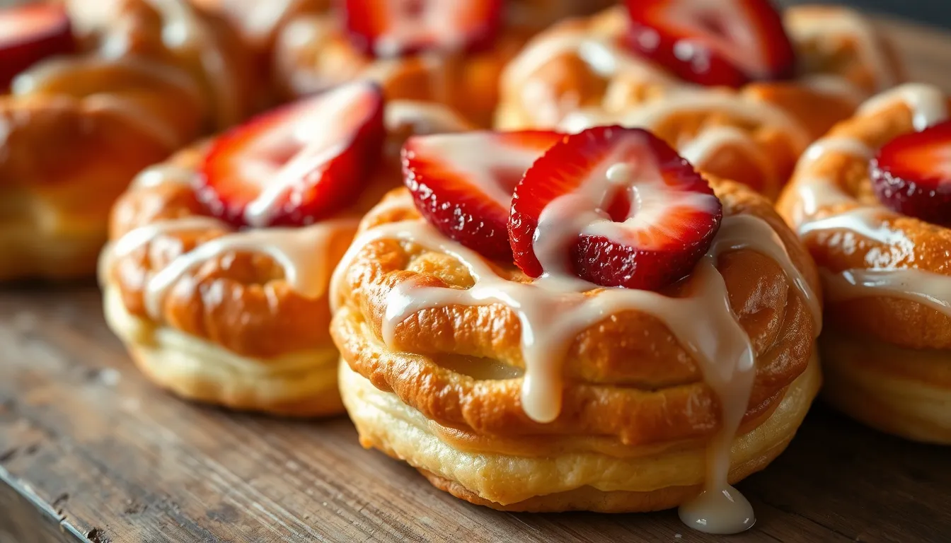 Easy Homemade Strawberry Danish Recipe - Flaky, Buttery & Perfect Every Time 4 Easy Homemade Strawberry Danish Recipe - Flaky, Buttery & Perfect Every Time 3