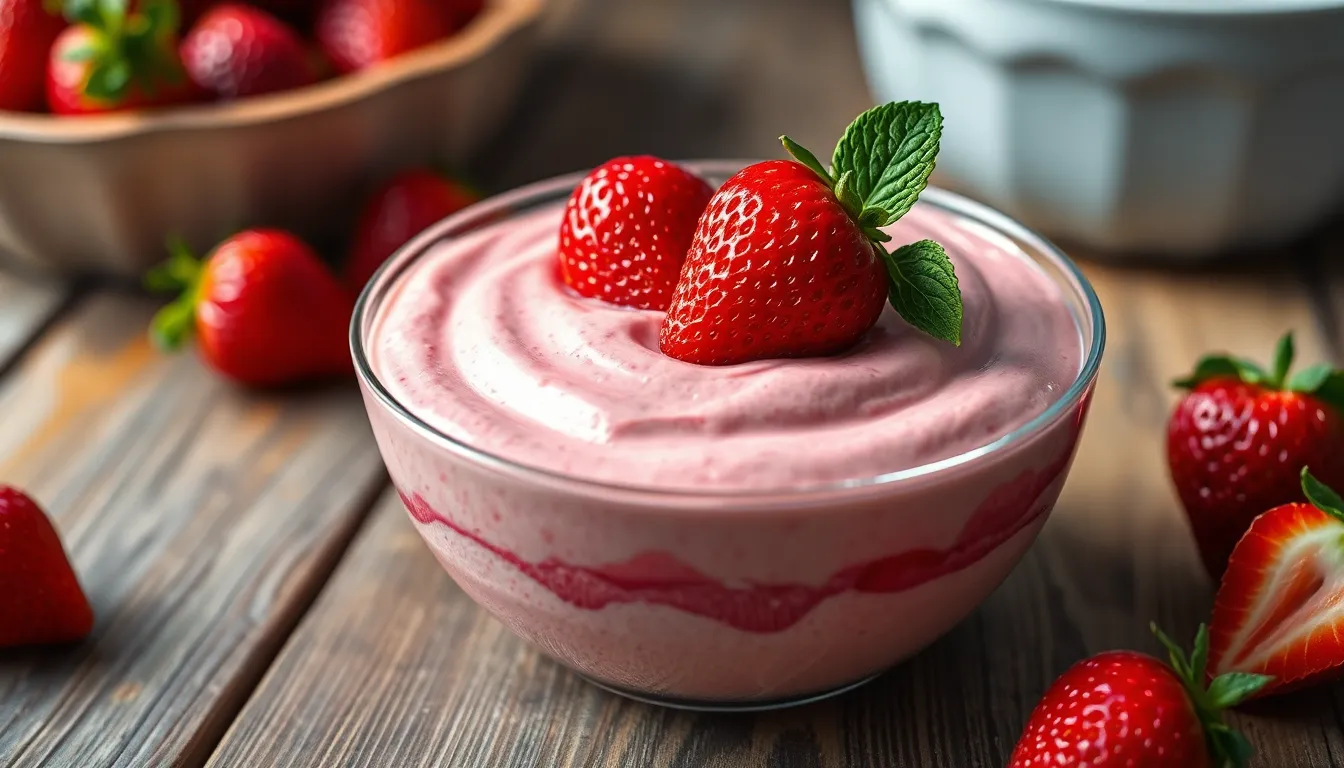 Easy Strawberry Mousse Recipe: Perfect in 20 Minutes (Restaurant Quality!) 4 Easy Strawberry Mousse Recipe: Perfect in 20 Minutes (Restaurant Quality!) 3