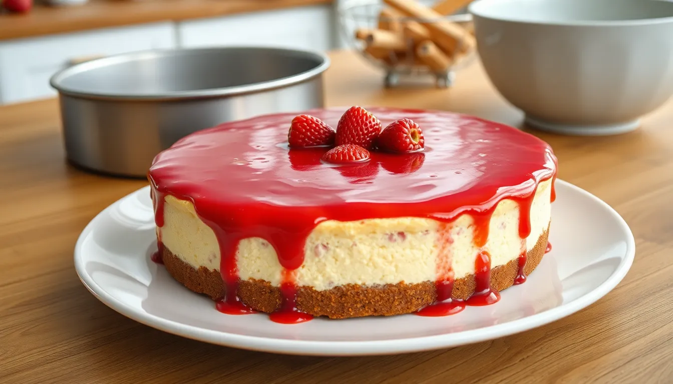 Ultimate Strawberry Pretzel Cheesecake Recipe (Sweet & Salty Perfection!) 4 Ultimate Strawberry Pretzel Cheesecake Recipe (Sweet & Salty Perfection!) 3