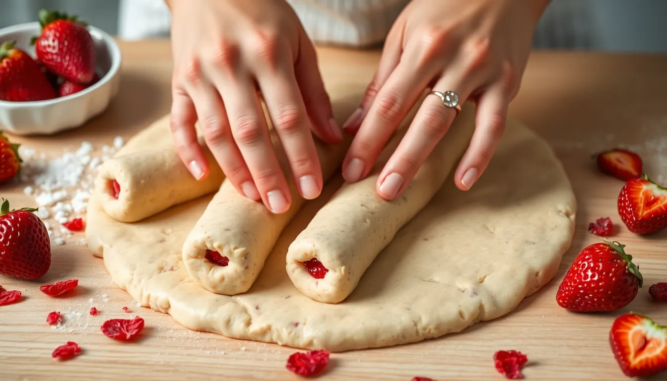 Easy Strawberry Shortbread Cookies Recipe (Buttery + Perfectly Crumbly!) 4 Easy Strawberry Shortbread Cookies Recipe (Buttery + Perfectly Crumbly!) 3