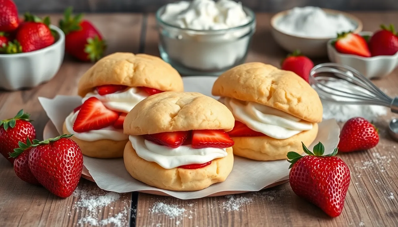 Easy Strawberry Shortcake Cookies Recipe (Ready in 30 Minutes!) 4 Easy Strawberry Shortcake Cookies Recipe (Ready in 30 Minutes!) 3