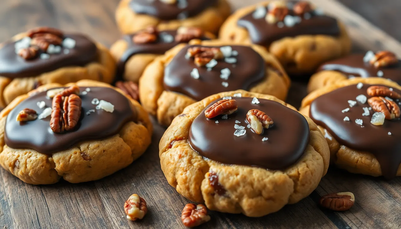 Turtle Cookies Recipe: Easy Chocolate Caramel Pecan Treats (Step-by-Step Guide) 4 Turtle Cookies Recipe: Easy Chocolate Caramel Pecan Treats (Step-by-Step Guide) 3