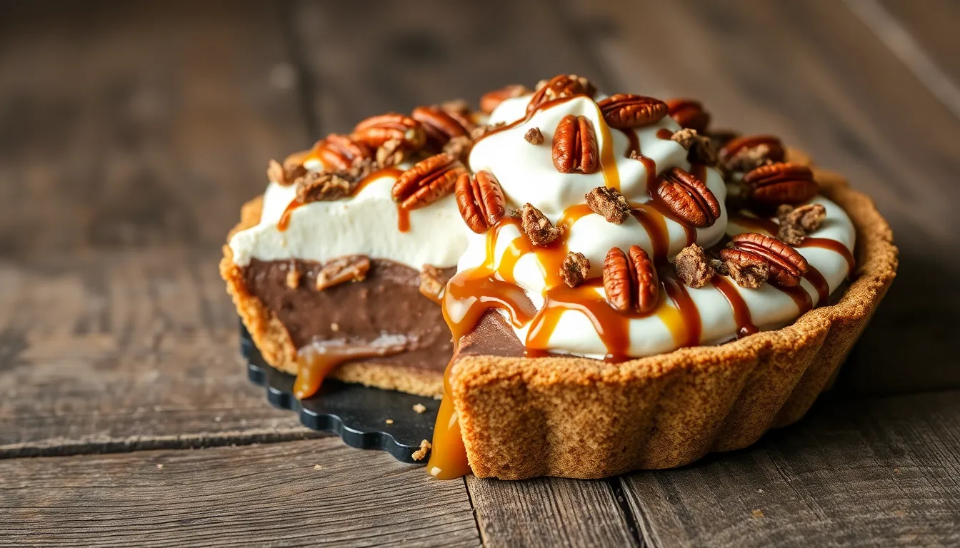 Easy Turtle Pie Recipe: Chocolate, Caramel & Pecan Perfection (Make-Ahead Tips!) 4 Easy Turtle Pie Recipe: Chocolate, Caramel & Pecan Perfection (Make-Ahead Tips!) 3