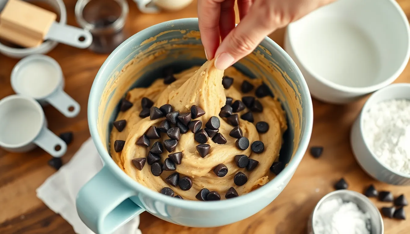5-Minute Vegan Cookie Dough Recipe (Safe to Eat Raw & Dairy-Free!) 4 5-Minute Vegan Cookie Dough Recipe (Safe to Eat Raw & Dairy-Free!) 3