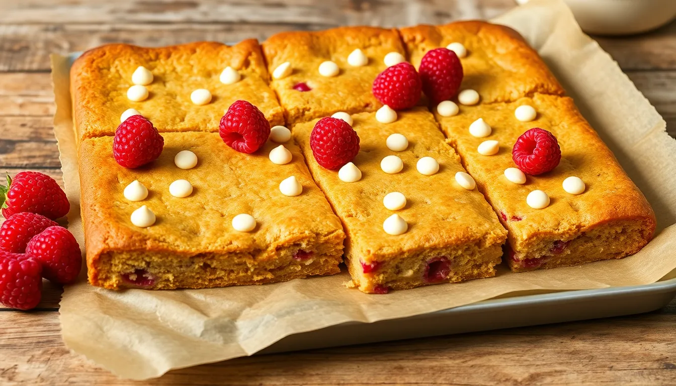 Perfect White Chocolate and Raspberry Blondies Recipe (Easy One-Bowl Method!) 4 Perfect White Chocolate and Raspberry Blondies Recipe (Easy One-Bowl Method!) 3