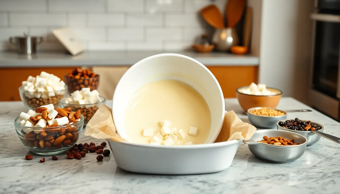 Easy White Chocolate Rocky Road Recipe - No-Bake Dessert Ready in 30 Minutes 4 Easy White Chocolate Rocky Road Recipe - No-Bake Dessert Ready in 30 Minutes 3