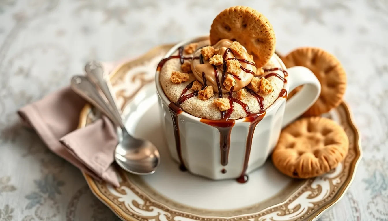 Easy 2-Minute Biscoff Mug Cake Recipe (Single Serving Dessert!) 5