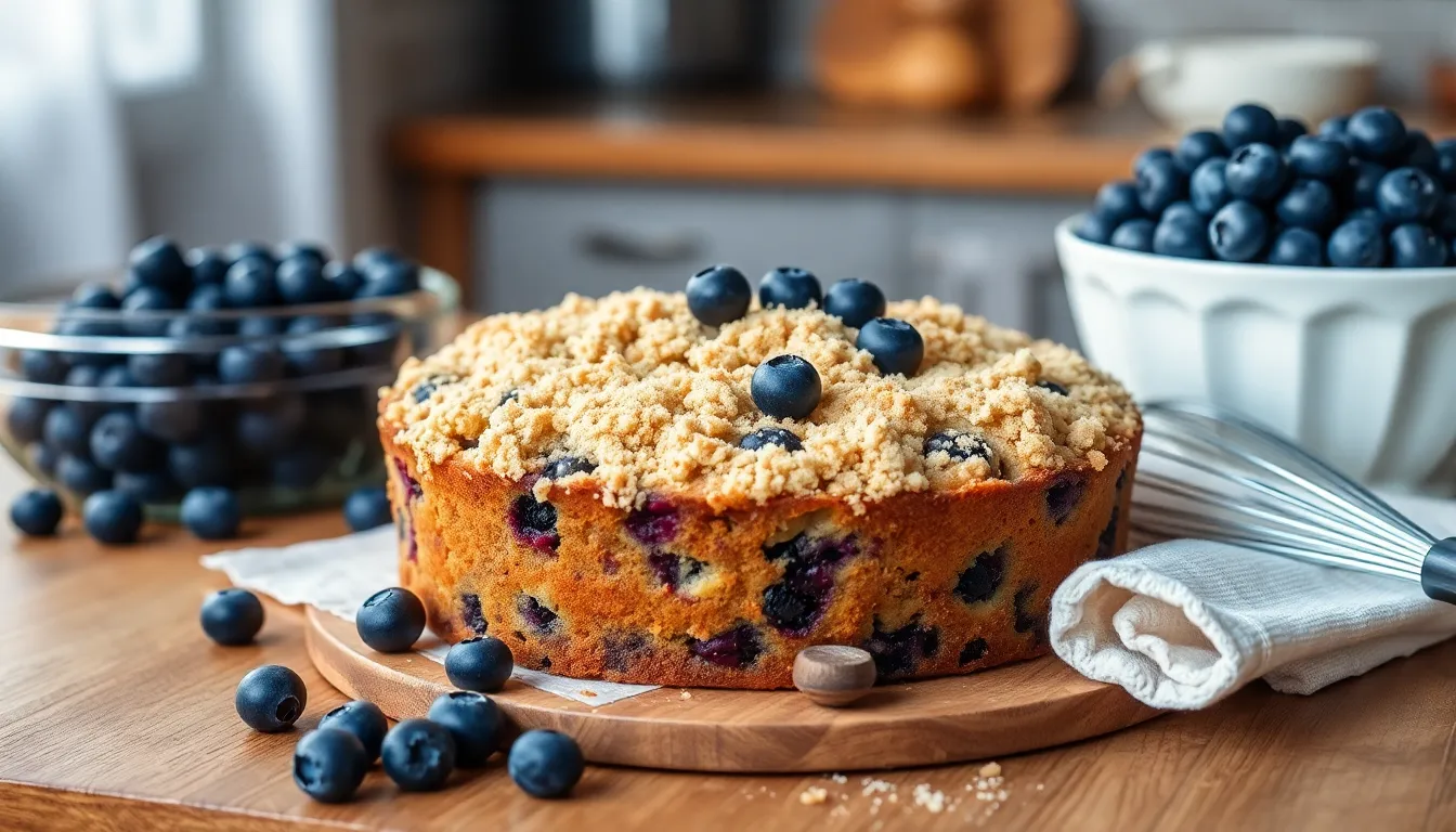 Easy Blueberry Sour Cream Coffee Cake Recipe - Moist & Fluffy Bakery-Style 6 Easy Blueberry Sour Cream Coffee Cake Recipe - Moist & Fluffy Bakery-Style 5