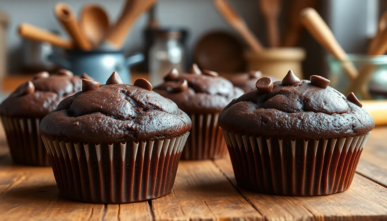 Easy Chocolate Banana Muffins Recipe (Moist & Bakery-Style!) 6 Easy Chocolate Banana Muffins Recipe (Moist & Bakery-Style!) 5