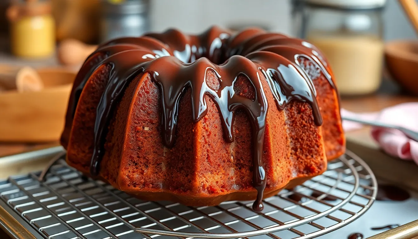 Ultimate Chocolate Peanut Butter Bundt Cake Recipe (Easy & Decadent!) 6 Ultimate Chocolate Peanut Butter Bundt Cake Recipe (Easy & Decadent!) 5
