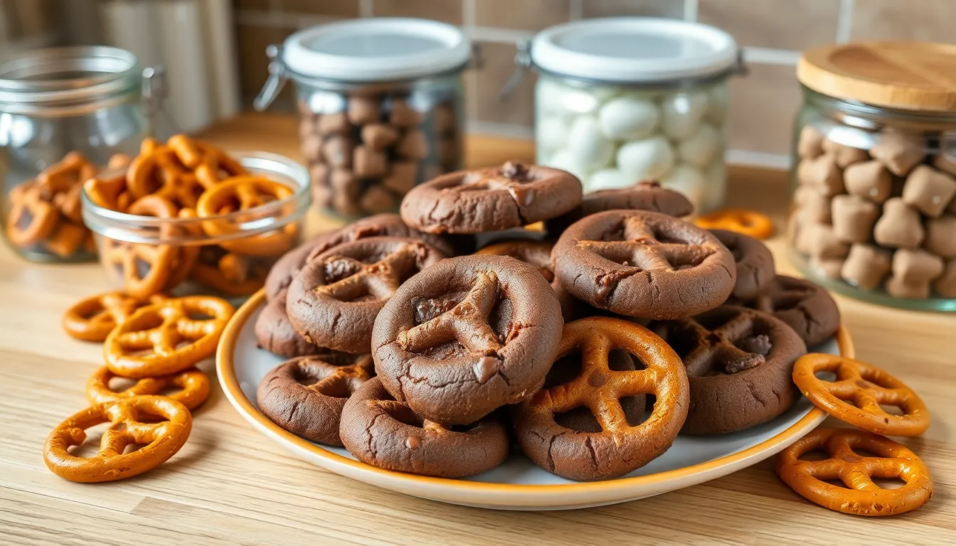 Easy Chocolate Pretzel Cookies Recipe: Sweet & Salty Perfection in Every Bite 6 Easy Chocolate Pretzel Cookies Recipe: Sweet & Salty Perfection in Every Bite 5