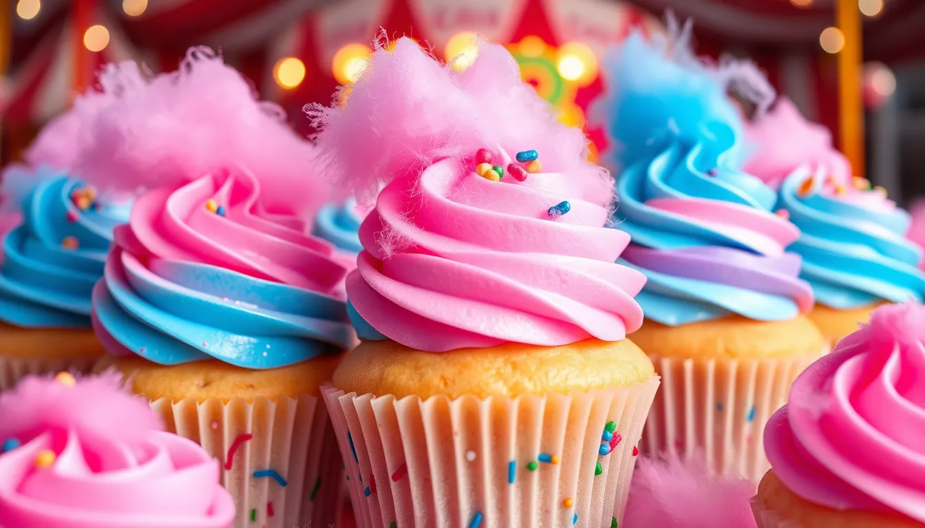 Cotton Candy Cupcakes Recipe: Fluffy Carnival Treats That Melt in Your Mouth 6 Cotton Candy Cupcakes Recipe: Fluffy Carnival Treats That Melt in Your Mouth 5