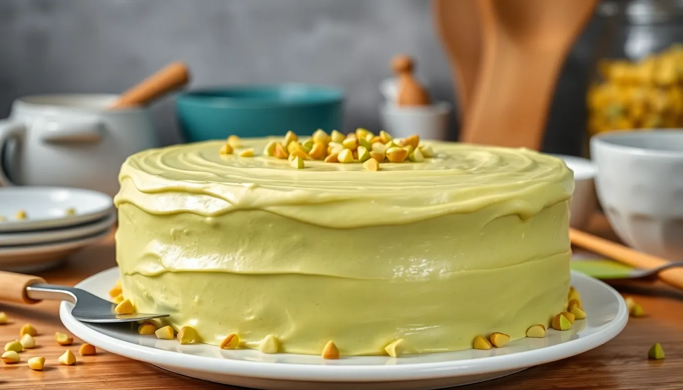 Easy Pistachio Cake Recipe: Moist & Delicious in Under an Hour 6 Easy Pistachio Cake Recipe: Moist & Delicious in Under an Hour 5