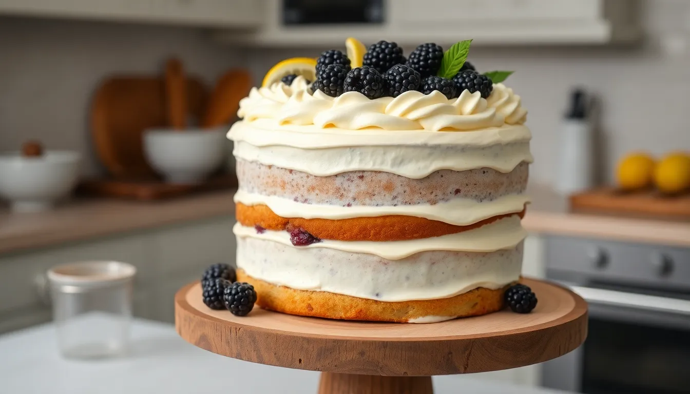 Perfect Lemon Blackberry Cake Recipe (Moist & Bursting with Fresh Flavor!) 6 Perfect Lemon Blackberry Cake Recipe (Moist & Bursting with Fresh Flavor!) 5