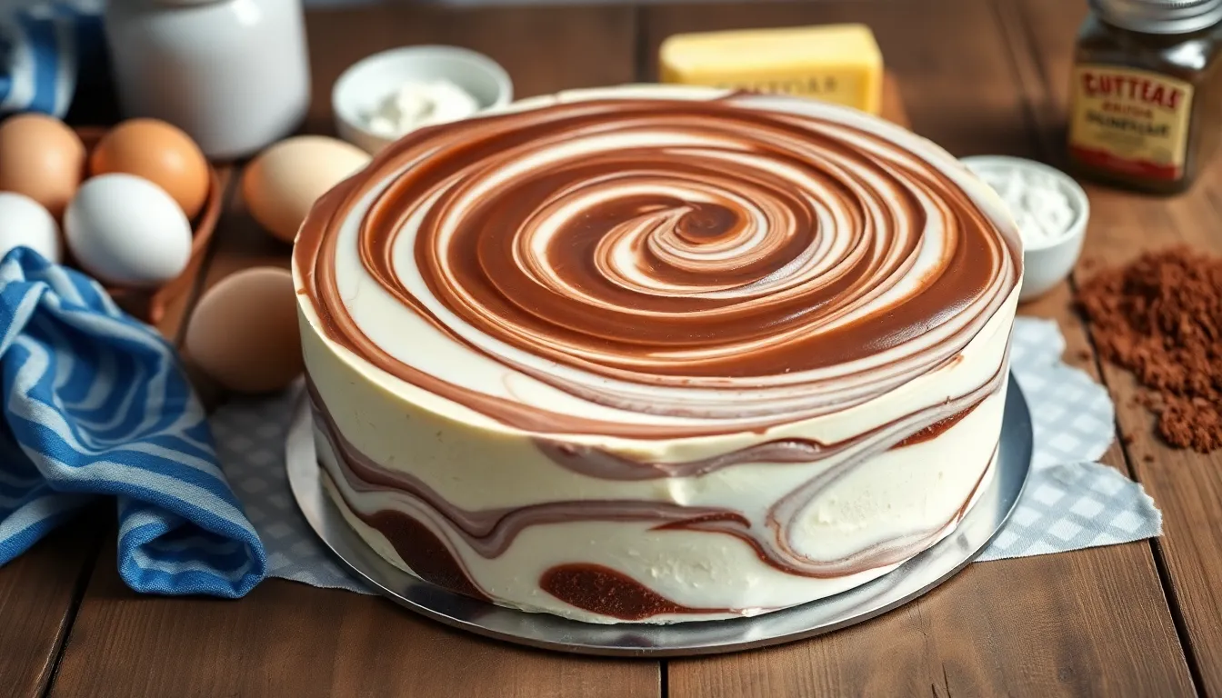 Perfect Marble Cake with Chocolate Frosting Recipe (Easy & Moist!) 6 Perfect Marble Cake with Chocolate Frosting Recipe (Easy & Moist!) 5
