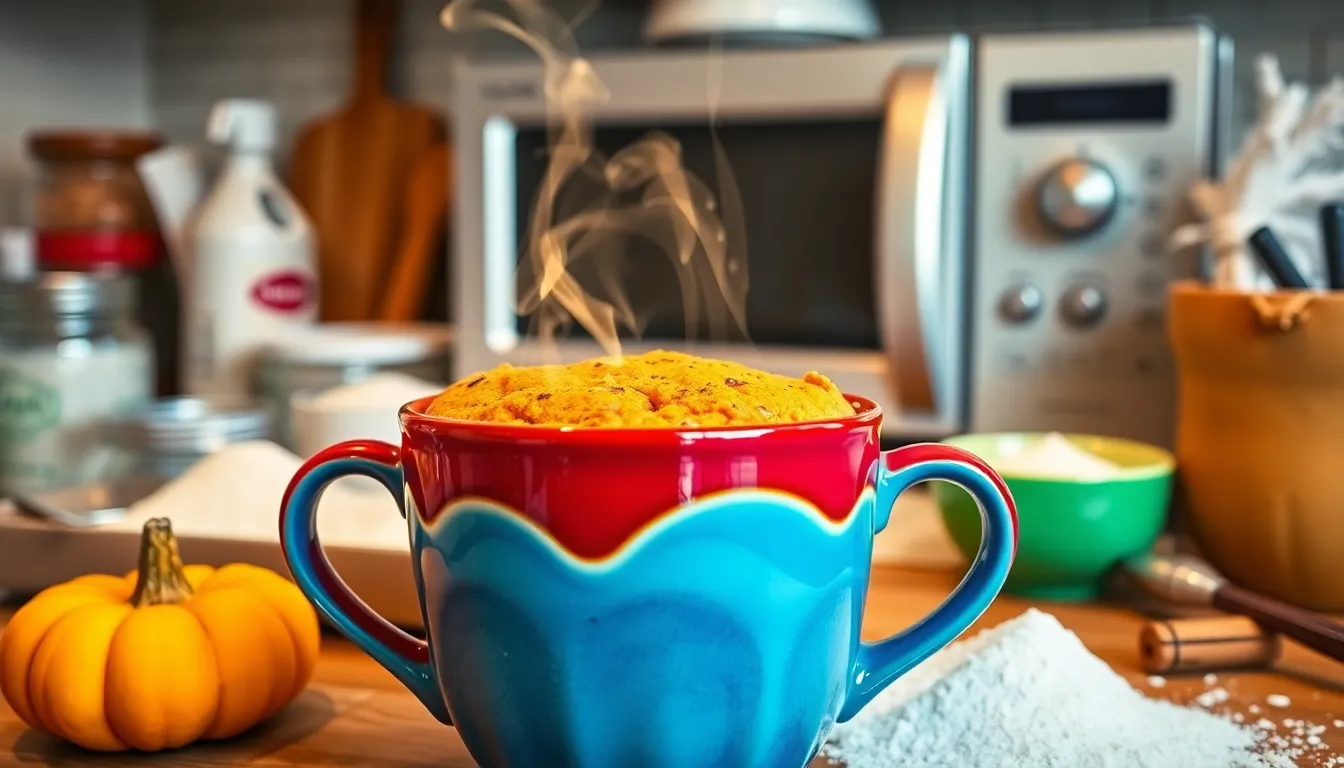 2-Minute Pumpkin Mug Cake Recipe: Easy Fall Dessert in Your Microwave 6 2-Minute Pumpkin Mug Cake Recipe: Easy Fall Dessert in Your Microwave 5